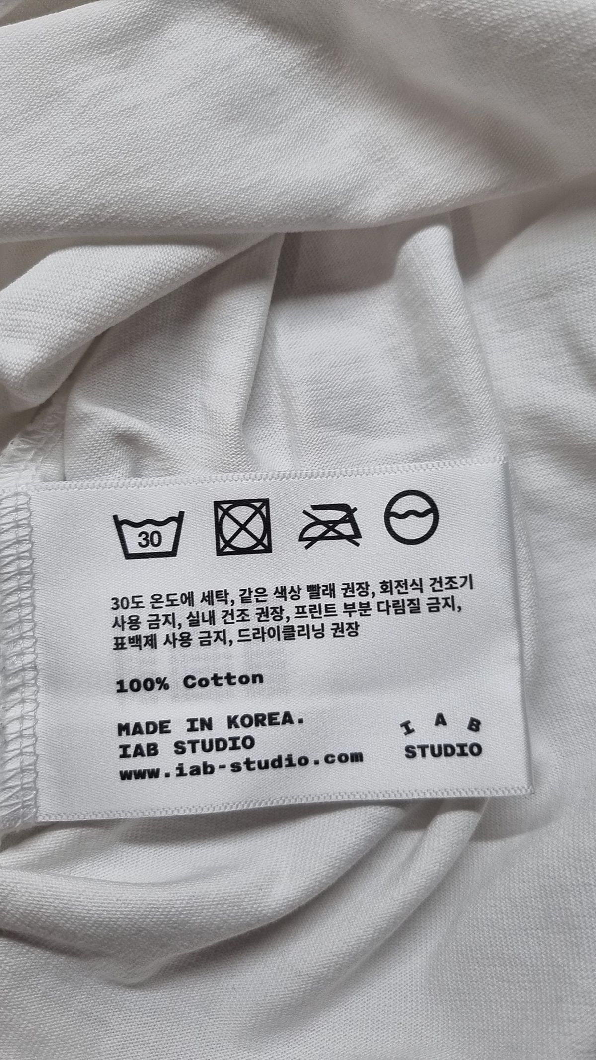 아이앱 스튜디오(IAB STUDIO) 반소매 티셔츠 XL