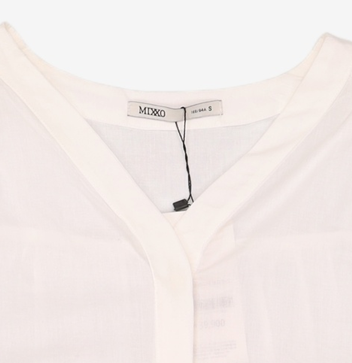 미쏘(MIXXO) 브이넥 벌룬소매 블라우스 MIWBWB742B S