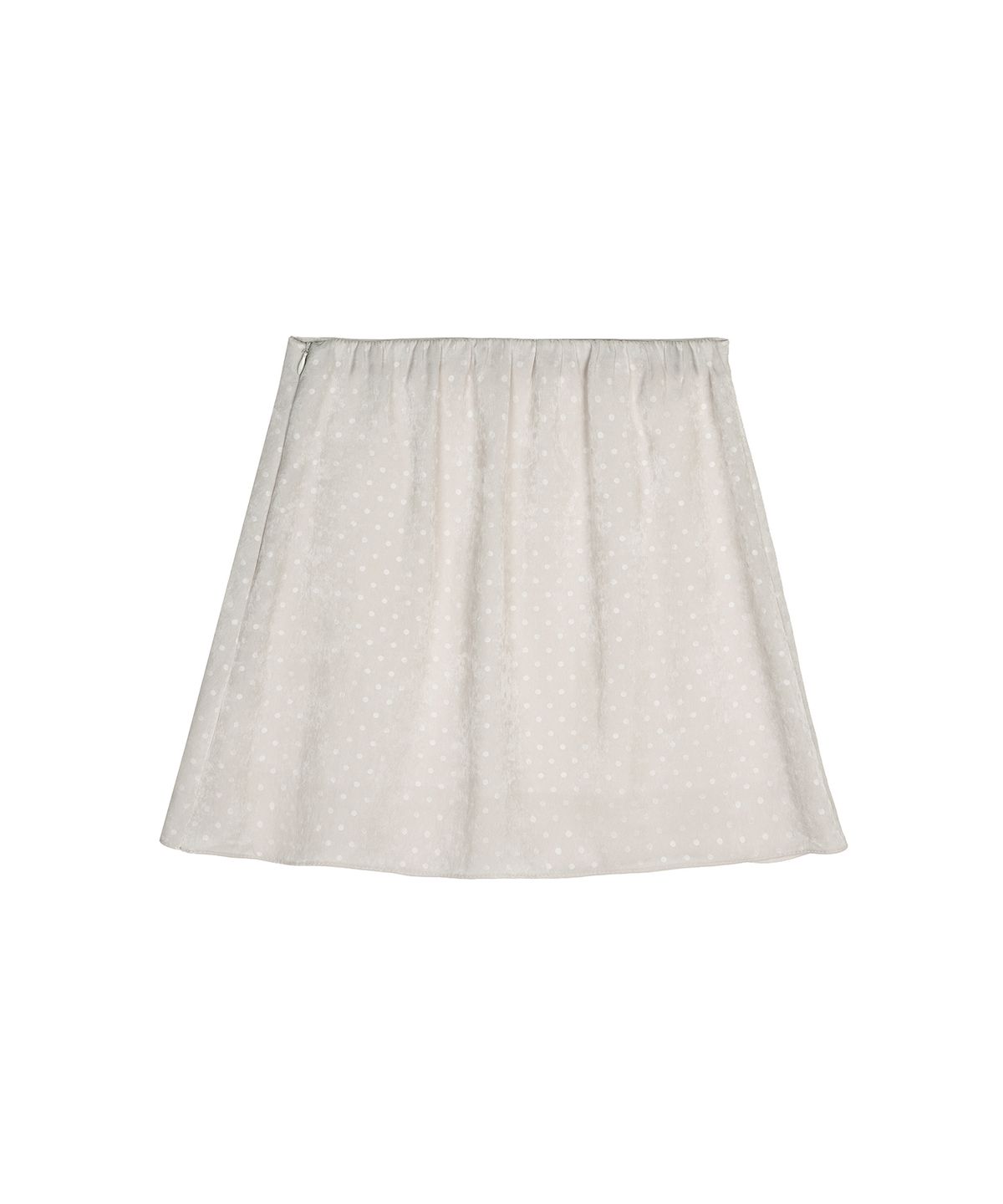 닉앤니콜(NICK&NICOLE) DOT VELVET MINI SKIRT_LIGHT BEIGE