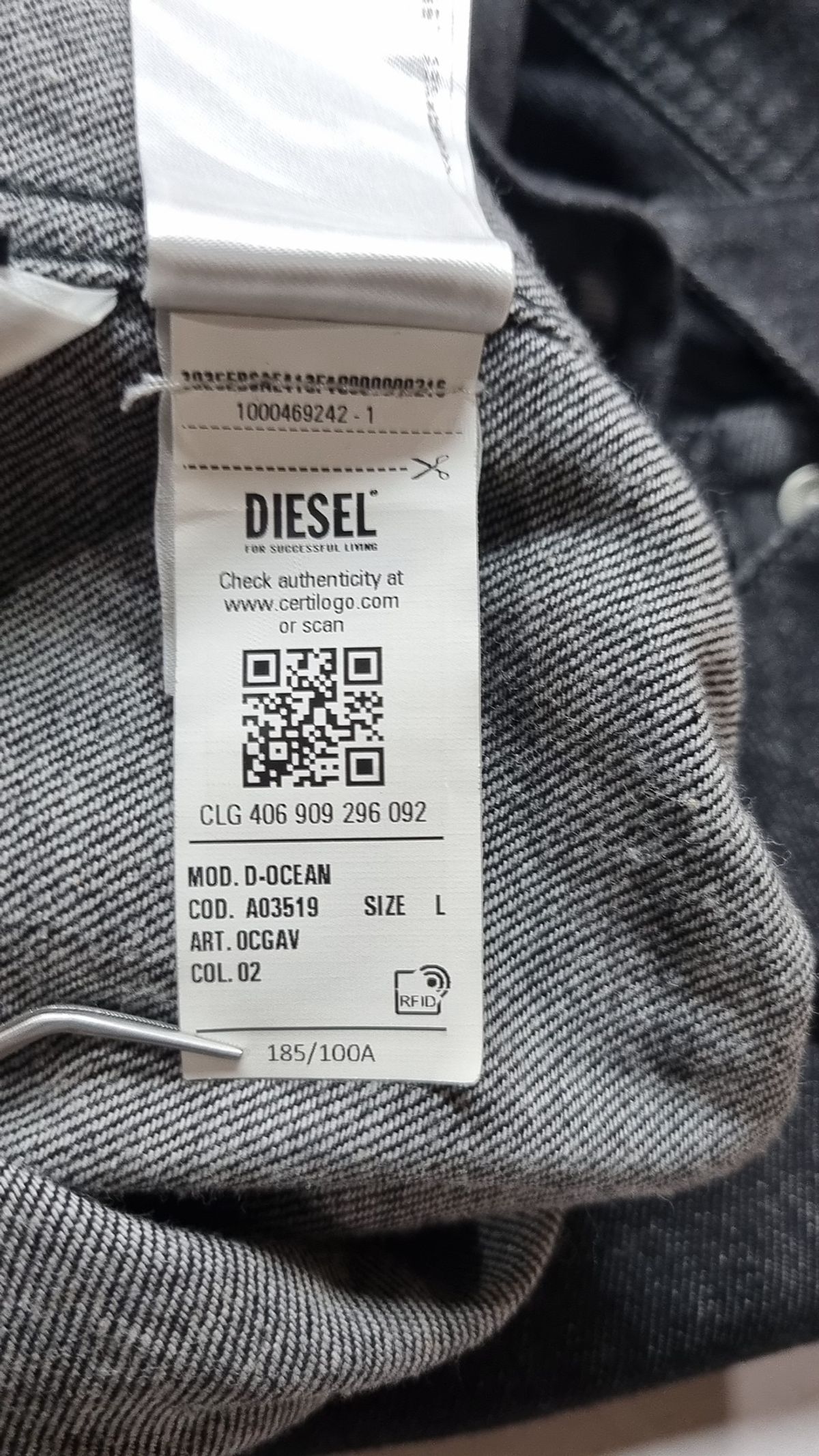 디젤(DIESEL) 캐주얼 셔츠 L