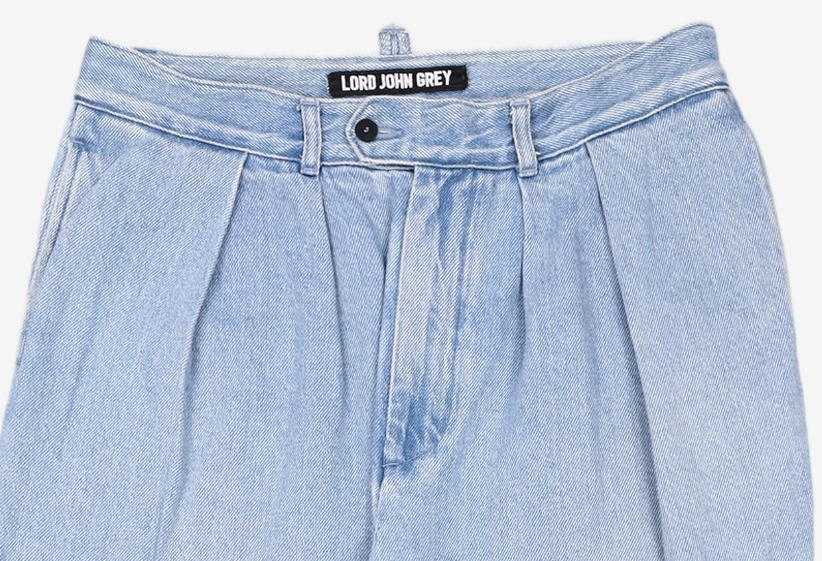 로드 존 그레이(LORD JOHN GREY) two tuck denim trouser blue washed XL