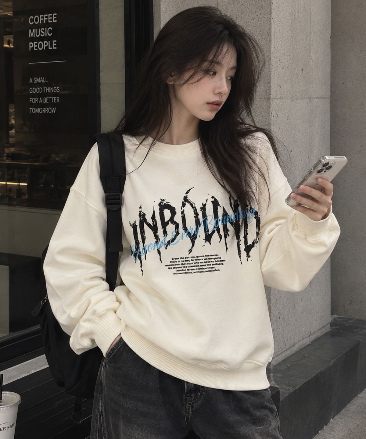 도톤(DOTON) UNBOUND SPIRIT SWEATSHIRT (Grey)