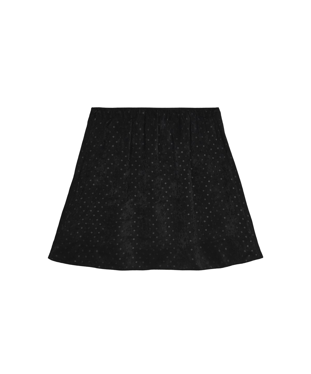 닉앤니콜(NICK&NICOLE) DOT VELVET MINI SKIRT_BLACK