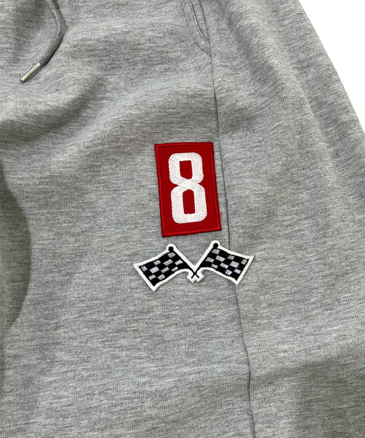 스케이터락(SK8ER ROCK) 8 Flag Curved Sweat Pants (Melange gray)