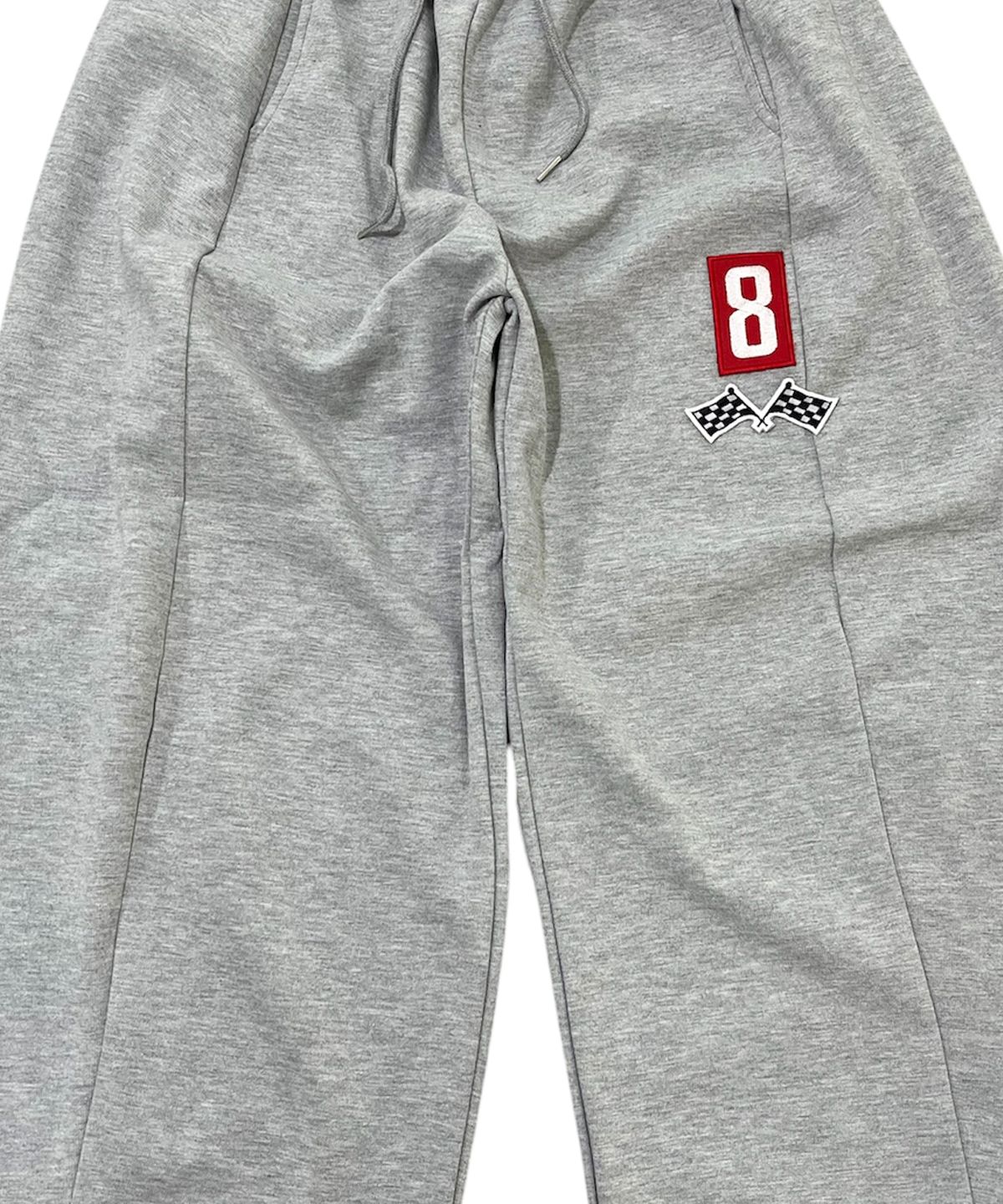 스케이터락(SK8ER ROCK) 8 Flag Curved Sweat Pants (Melange gray)
