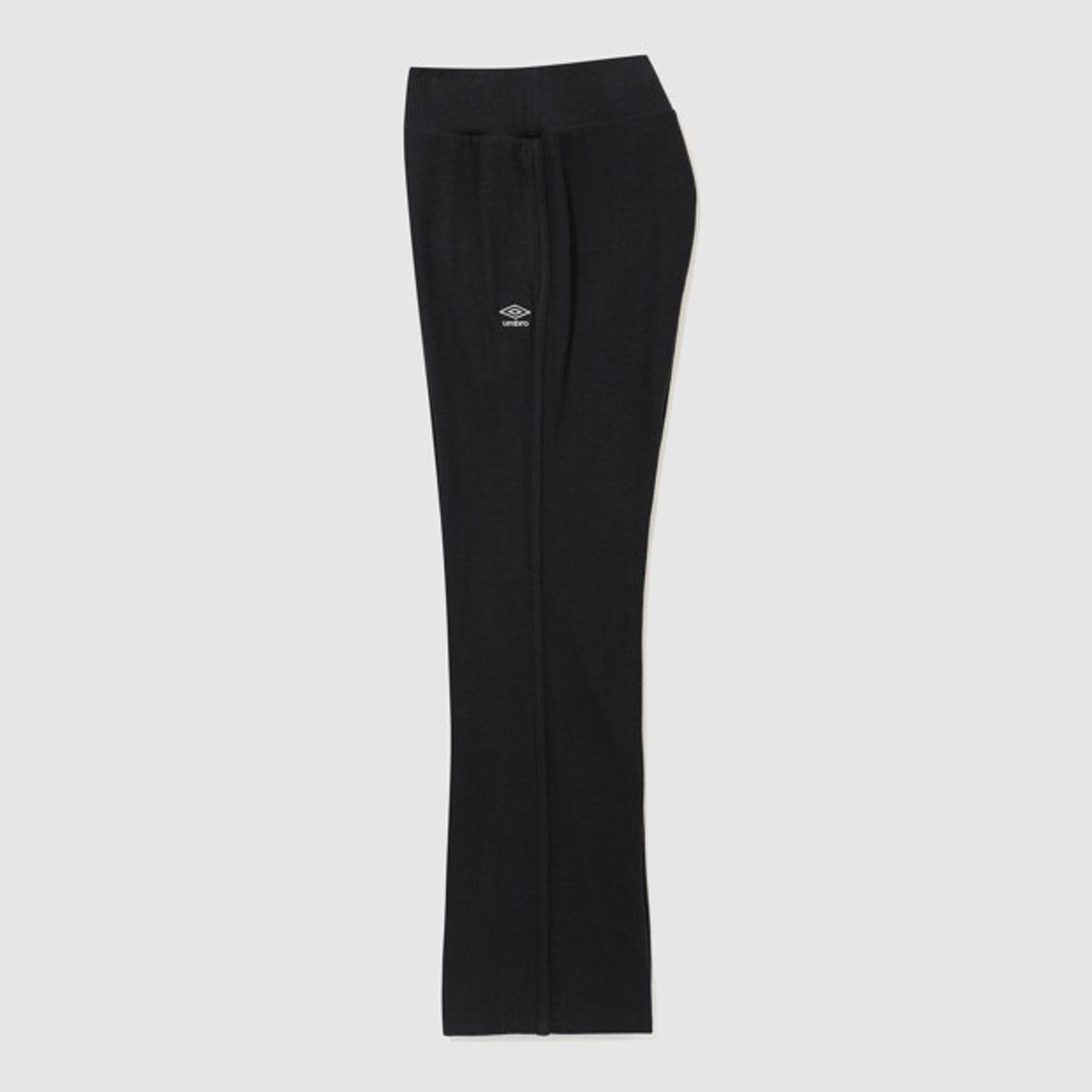 엄브로(UMBRO) 우먼스 골지 세미 와이드 팬츠 블랙 UR322CFP99