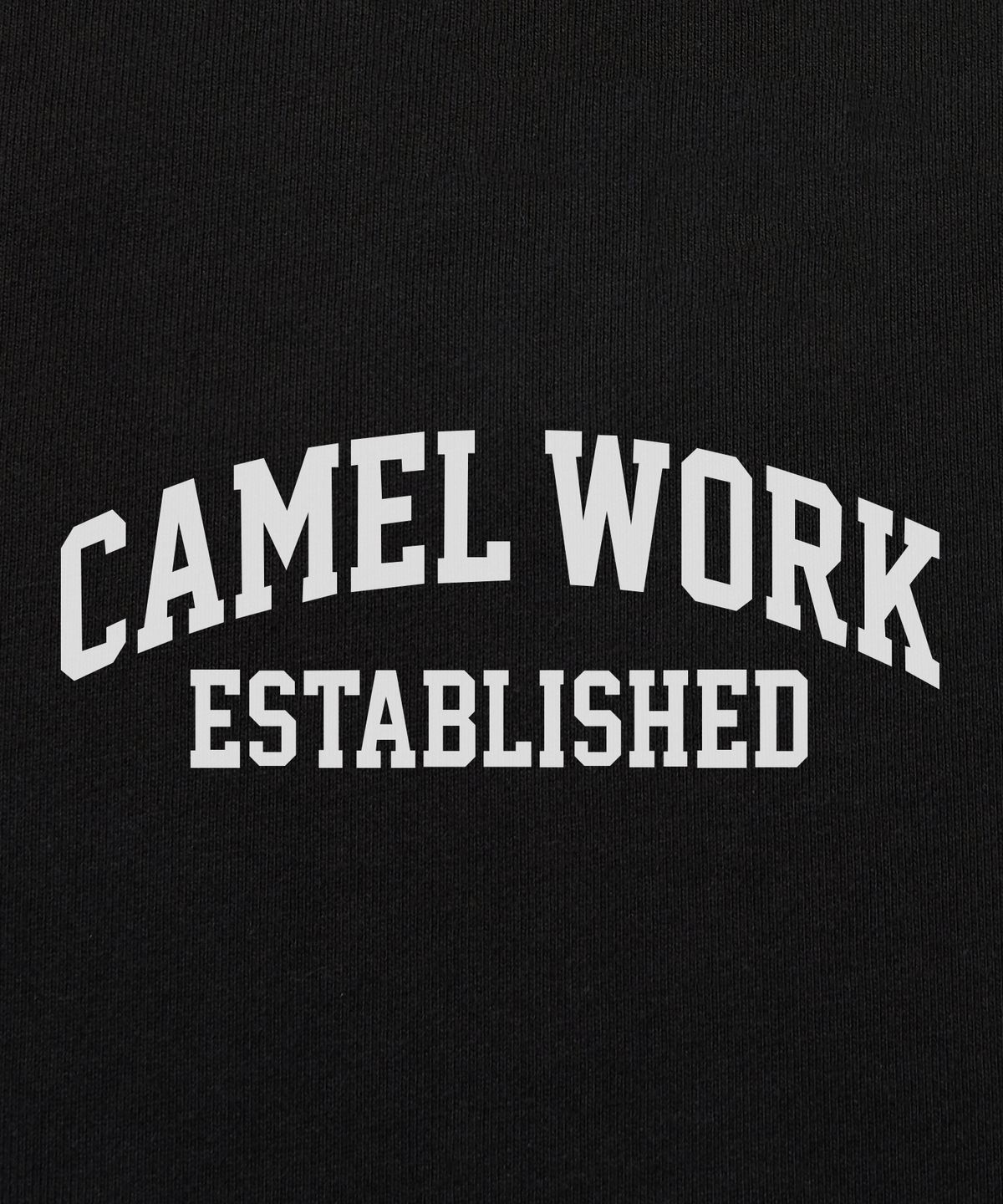 카멜워크(CAMEL WORK) 애슬레틱 로고 후드티셔츠(블랙)