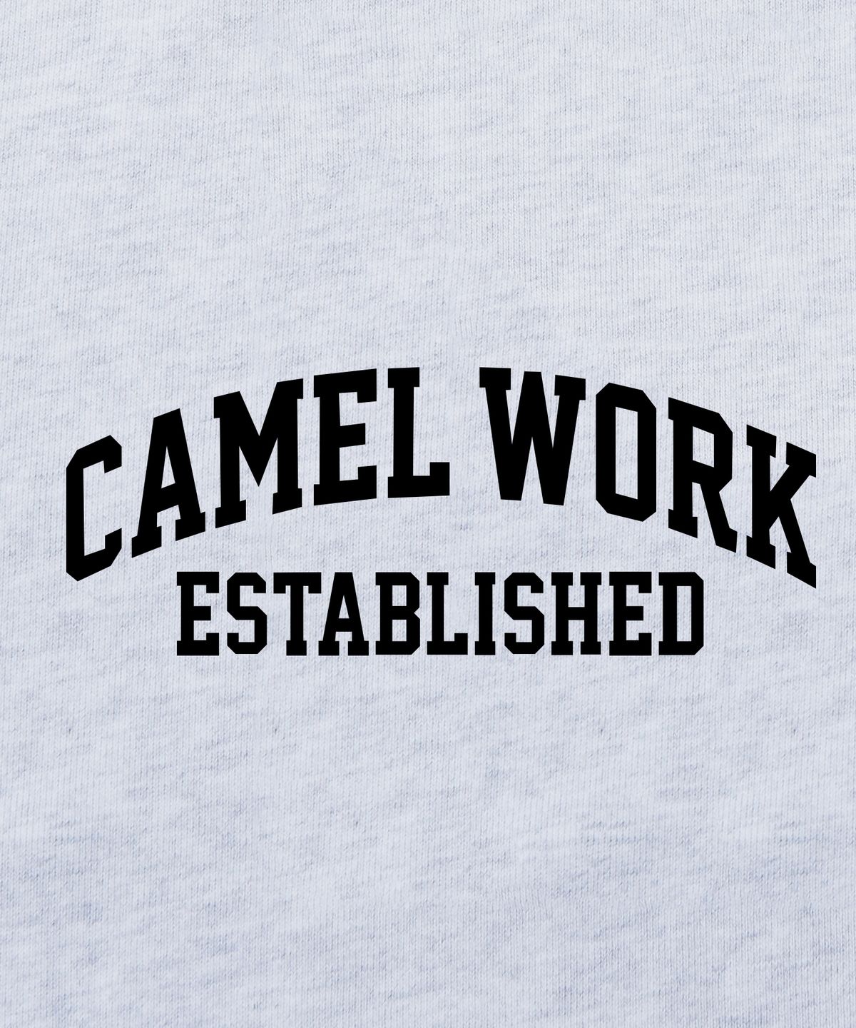 카멜워크(CAMEL WORK) 애슬레틱 로고 후드티셔츠(애쉬그레이)