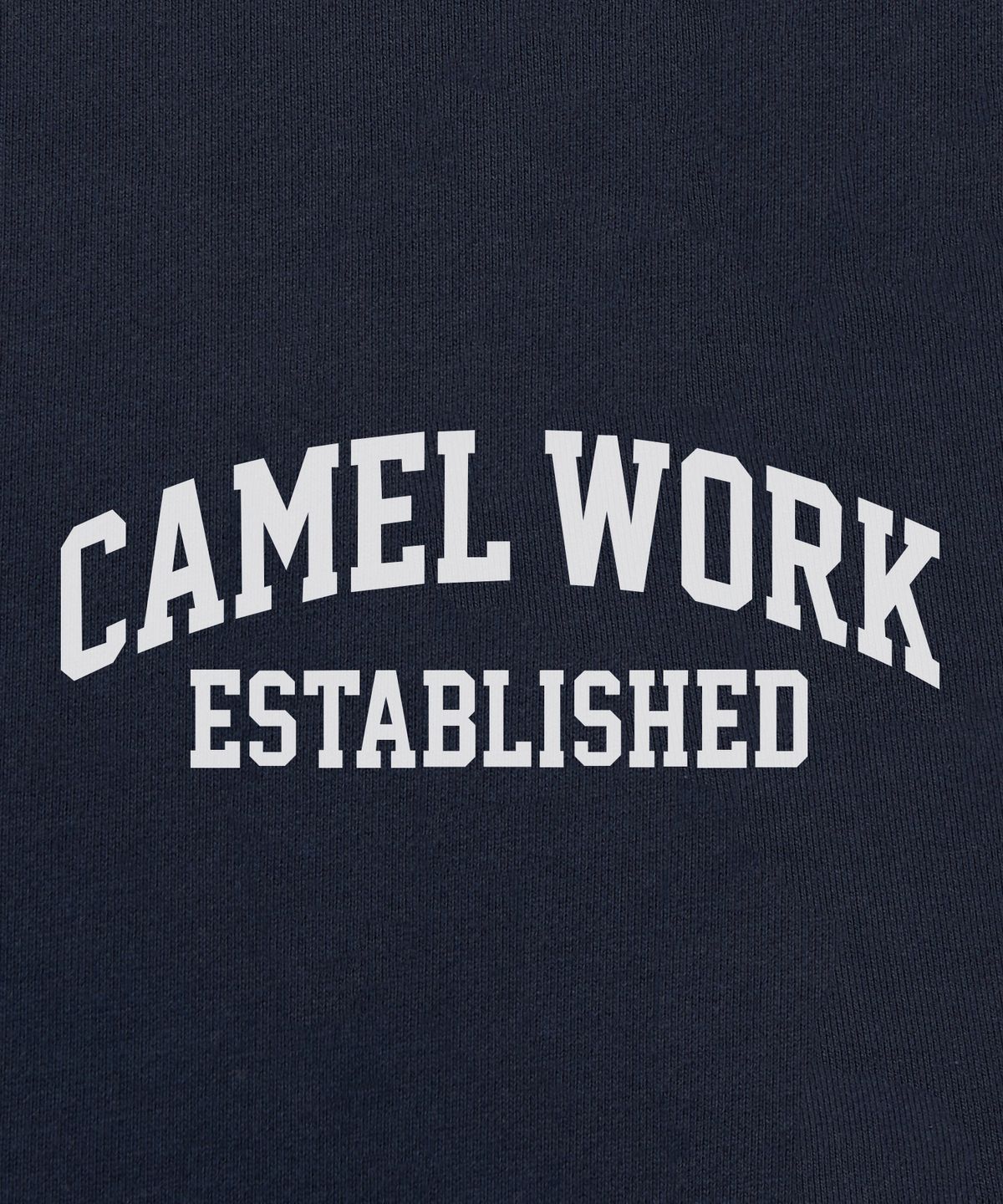 카멜워크(CAMEL WORK) 애슬레틱 로고 후드티셔츠(네이비)