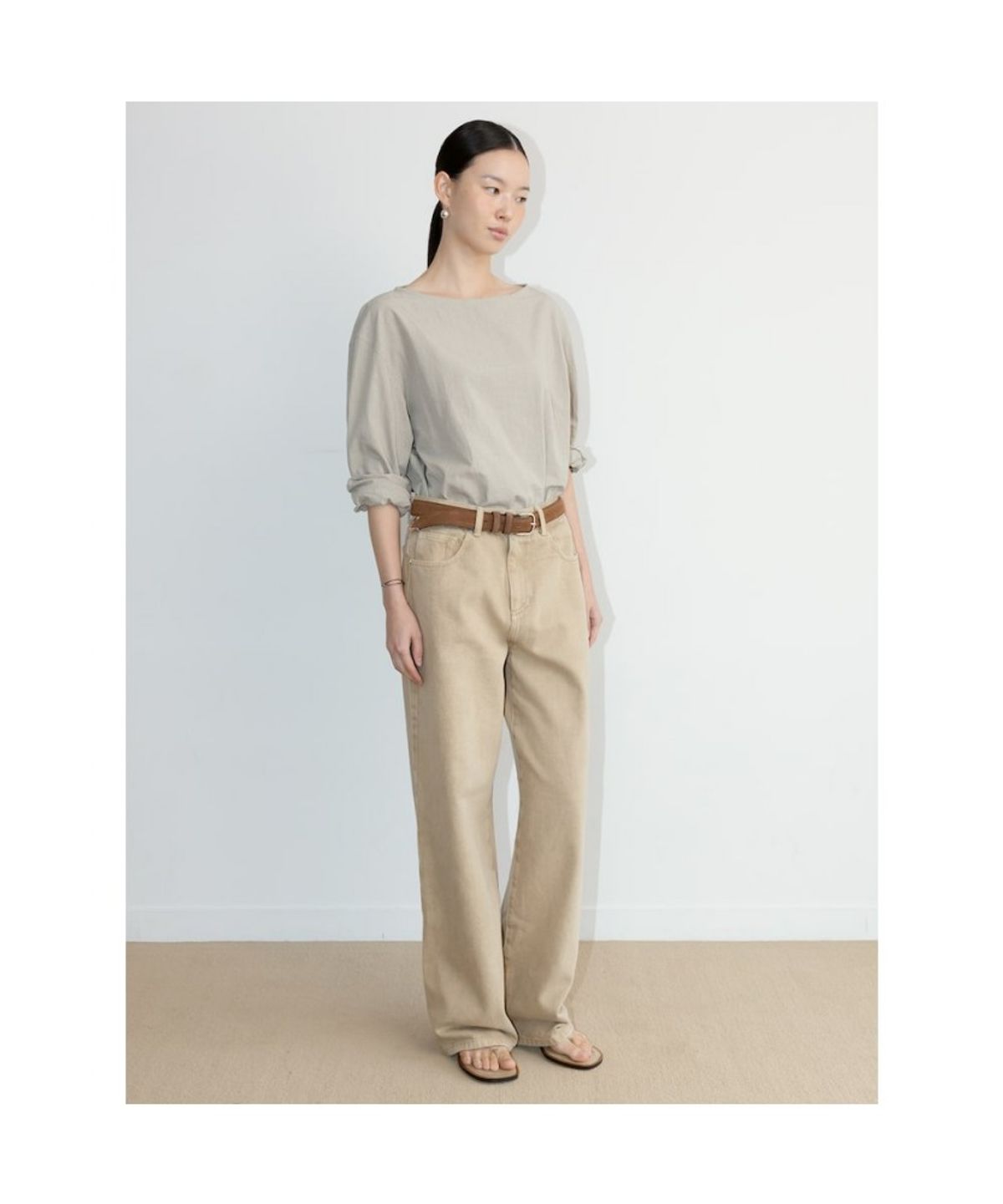디애퍼처(THE APERTURE) Sidogras Wayne Top  Beige (TA6764A06A)