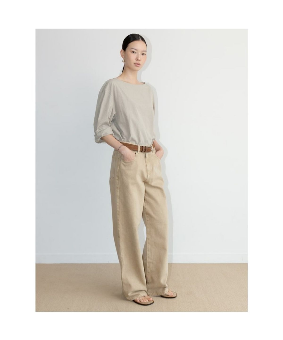 디애퍼처(THE APERTURE) Sidogras Wayne Top  Beige (TA6764A06A)