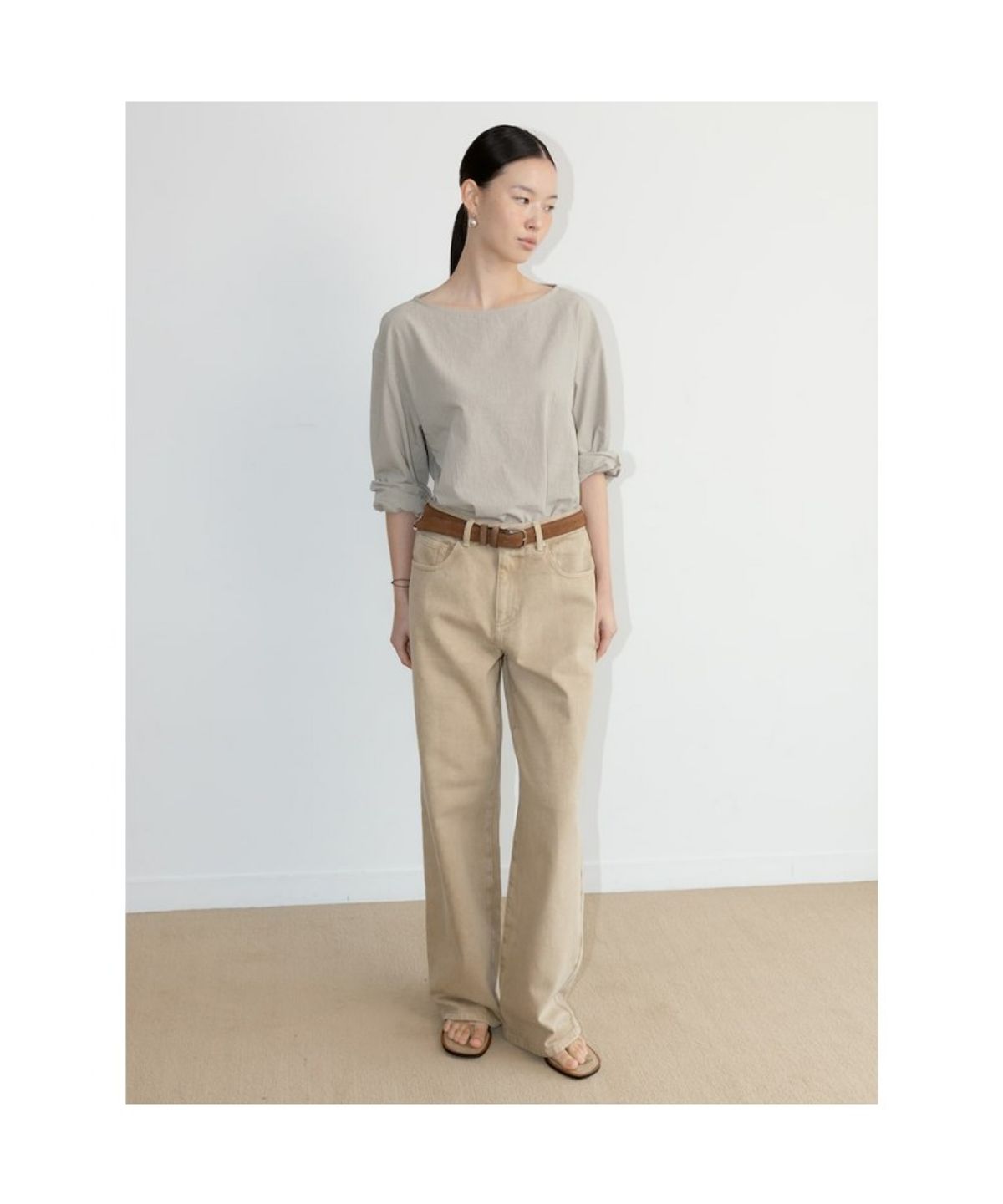 디애퍼처(THE APERTURE) Sidogras Wayne Top  Beige (TA6764A06A)