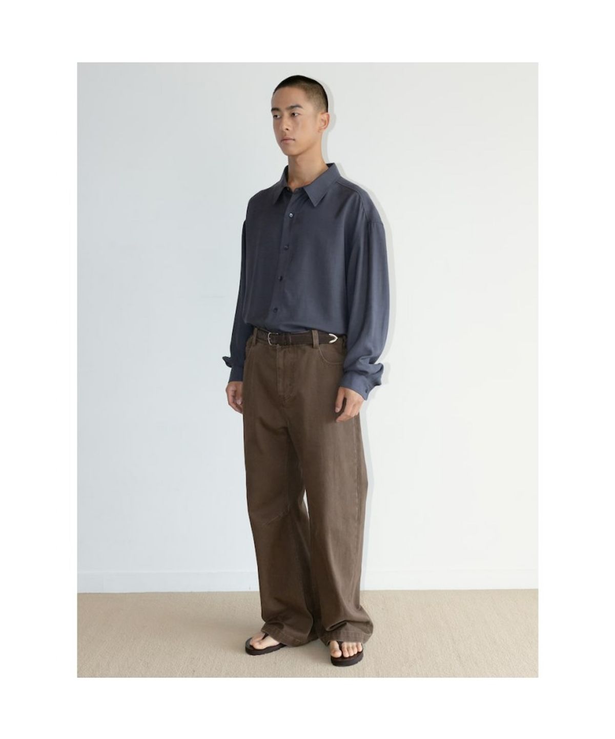 디애퍼처(THE APERTURE) [Unisex] Viscose Classic Shirt  Ash (TA6764U024)