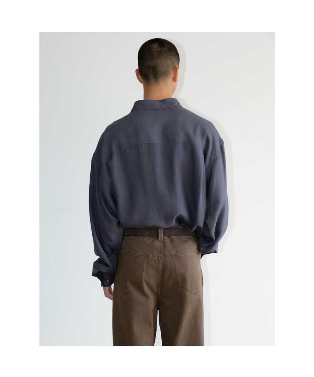 디애퍼처(THE APERTURE) [Unisex] Viscose Classic Shirt  Ash (TA6764U024)
