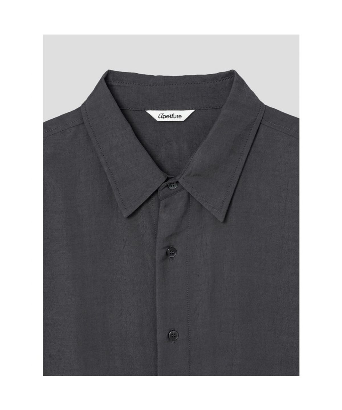 디애퍼처(THE APERTURE) [Unisex] Viscose Classic Shirt  Ash (TA6764U024)