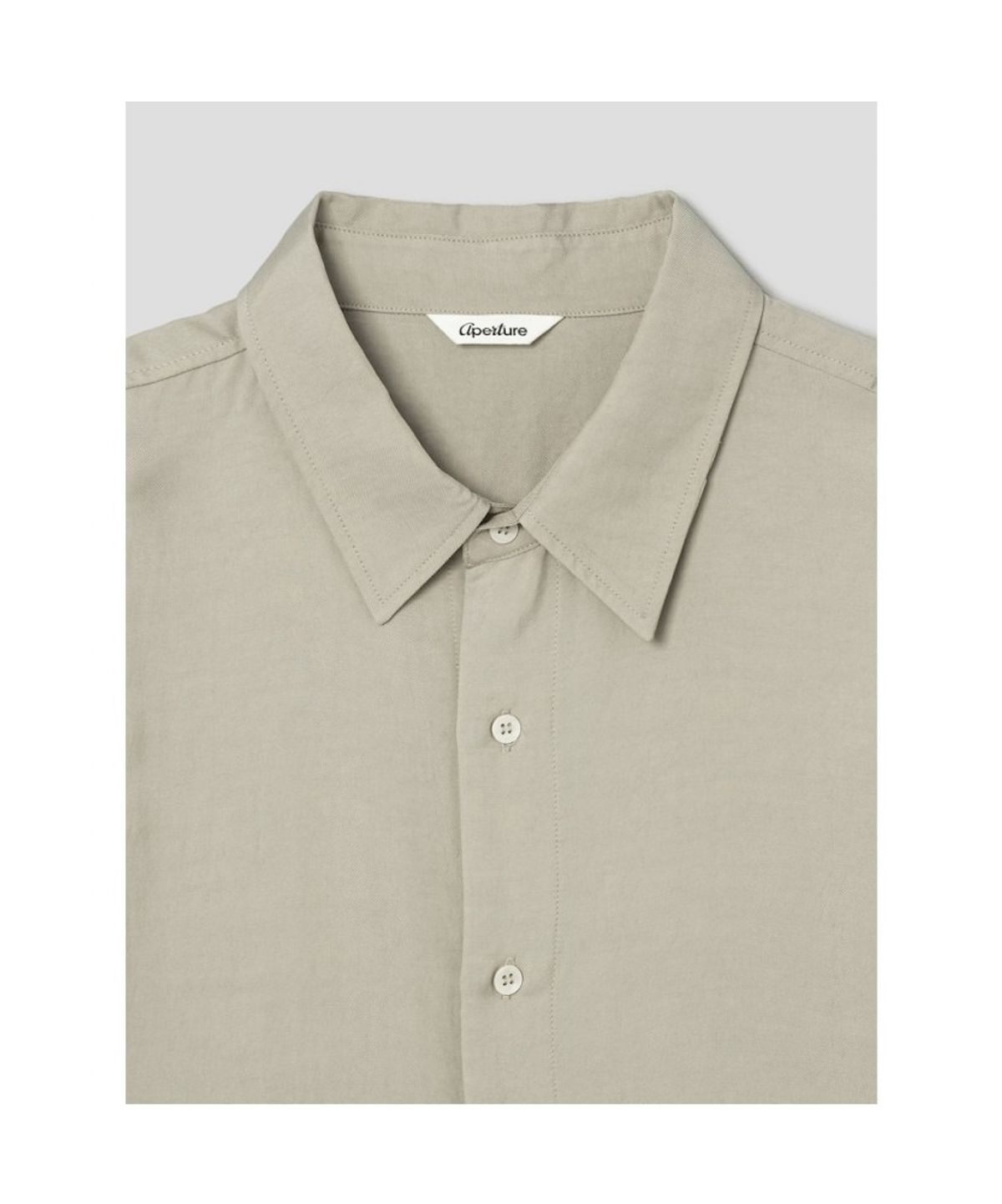 디애퍼처(THE APERTURE) [Unisex] Viscose Classic Shirt  Beige (TA6764U02A)