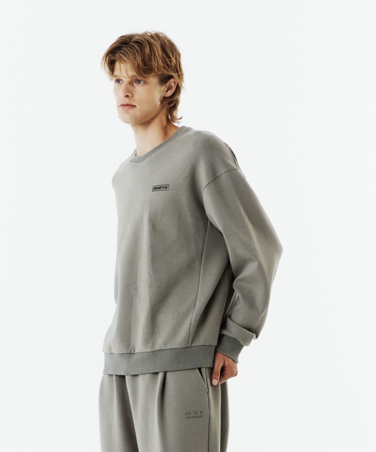 브롬톤 런던(BROMPTON LONDON) LOGO SWEATSHIRT - MOCHA (P263USW163)
