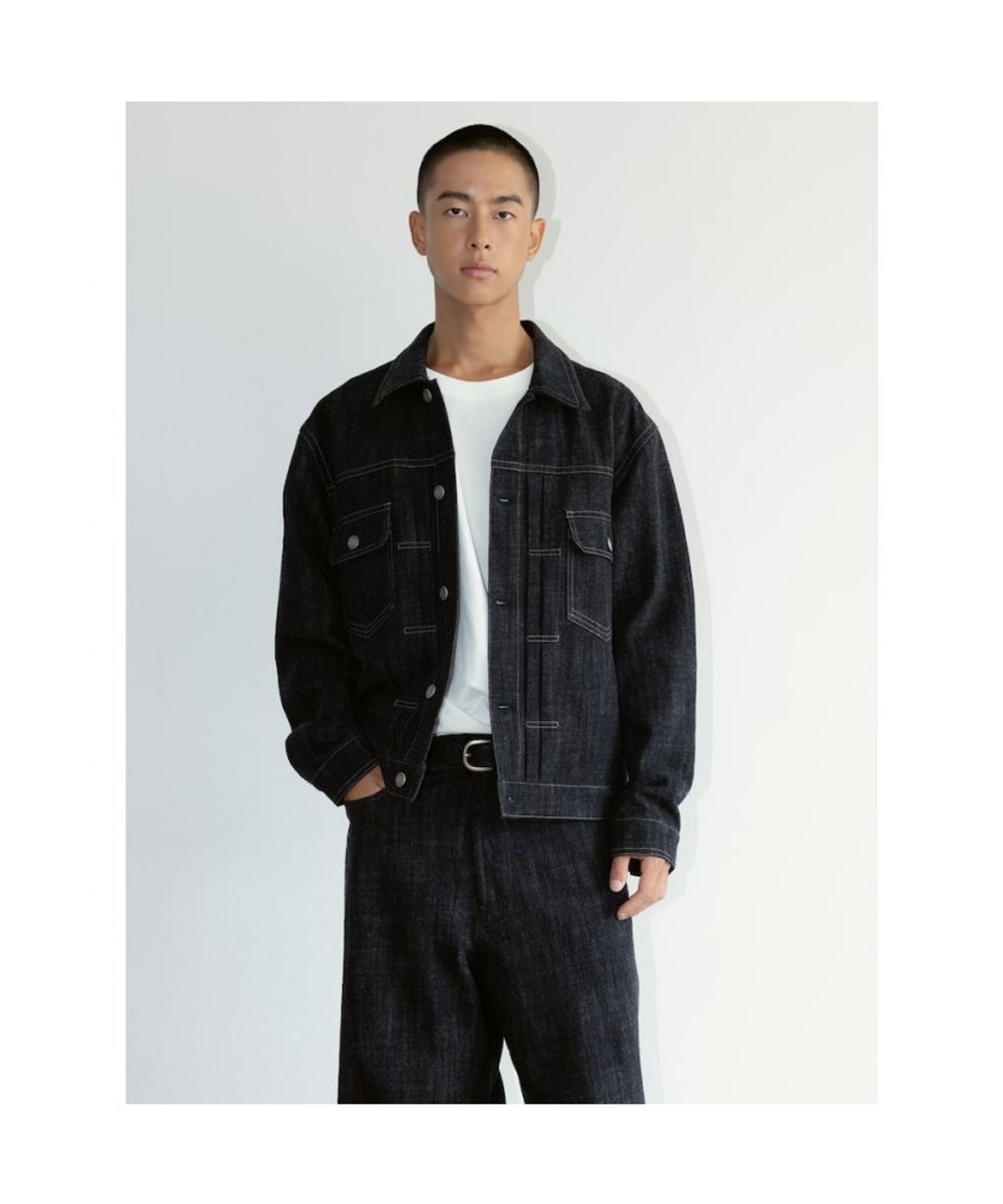 디애퍼처(THE APERTURE) [Unisex] Douglas Trucker Jacket  Black (TA6739U035)