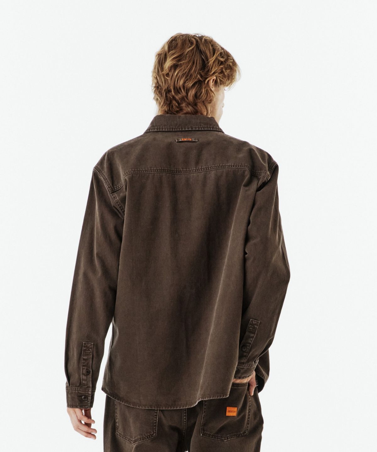 브롬톤 런던(BROMPTON LONDON) 1975 DENIM SHIRT - BROWN (P263USH403)