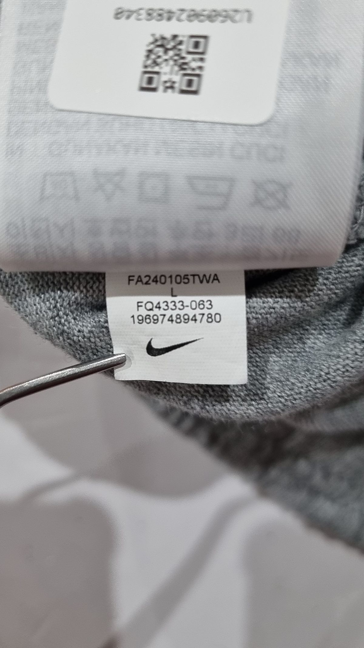 나이키(NIKE) 스포츠웨어 클럽 니트 오픈 헴 팬츠 M - 다크 그레이 헤더:화이트 / FQ4333-063 L