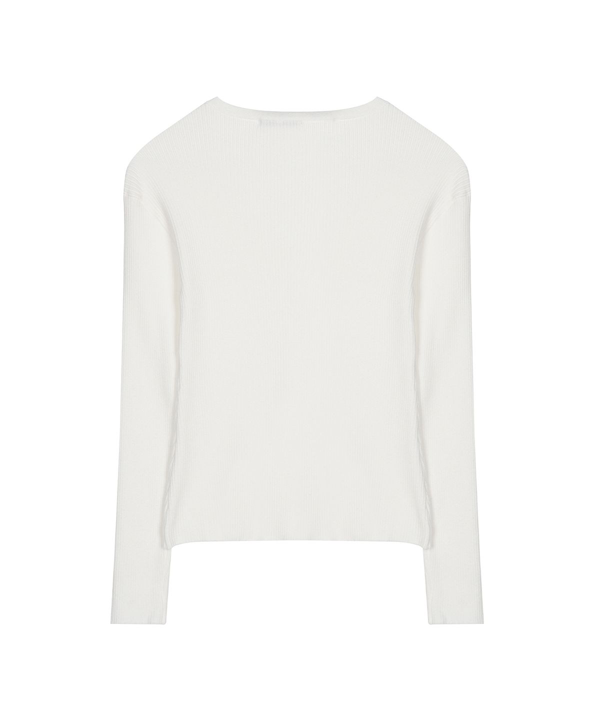 닉앤니콜(NICK&NICOLE) RIBBED V NECK CARDIGAN_IVORY
