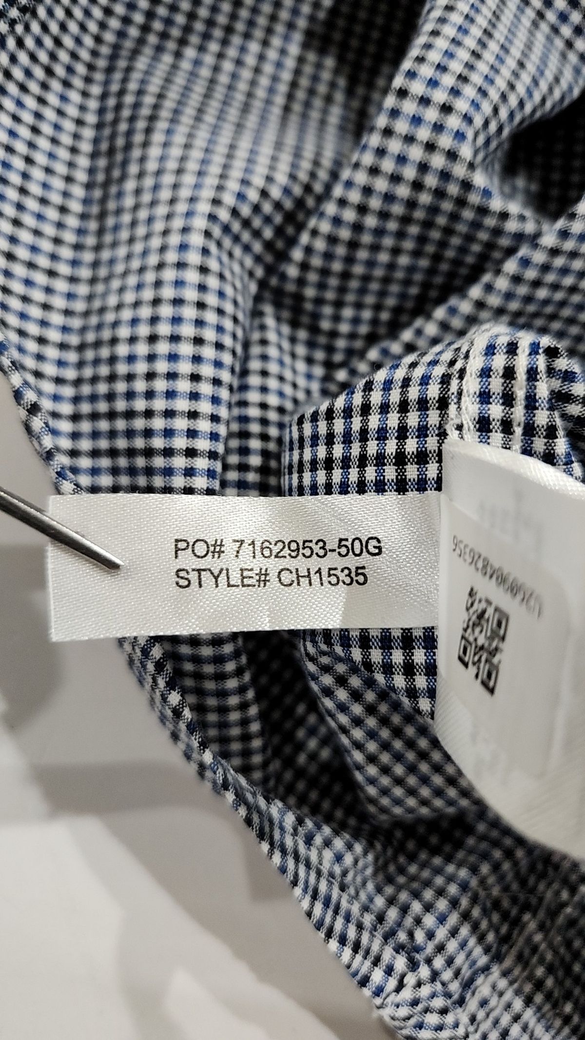 라코스테(LACOSTE) 남성 포플린 체크 셔츠 LCST CH1535-20A0Y1 40