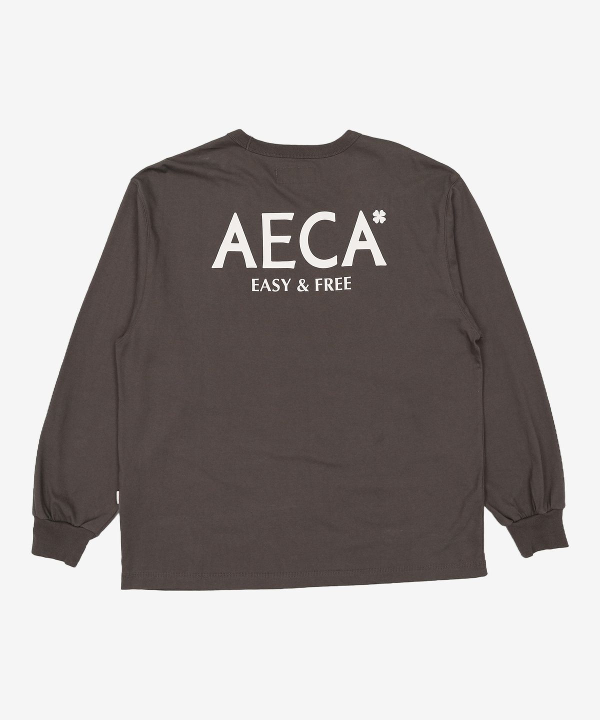 에이카화이트(AECA) AECA SIGNATURE LONG SLEEVE-CHARCOAL XL
