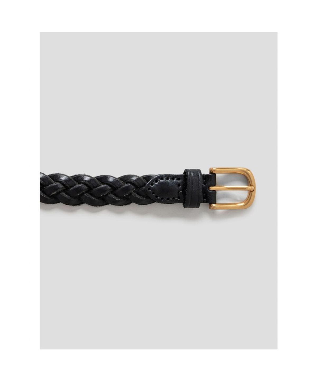 디애퍼처(THE APERTURE) [Unisex] Weaving Leather Belt  Black (TA678ZU025)