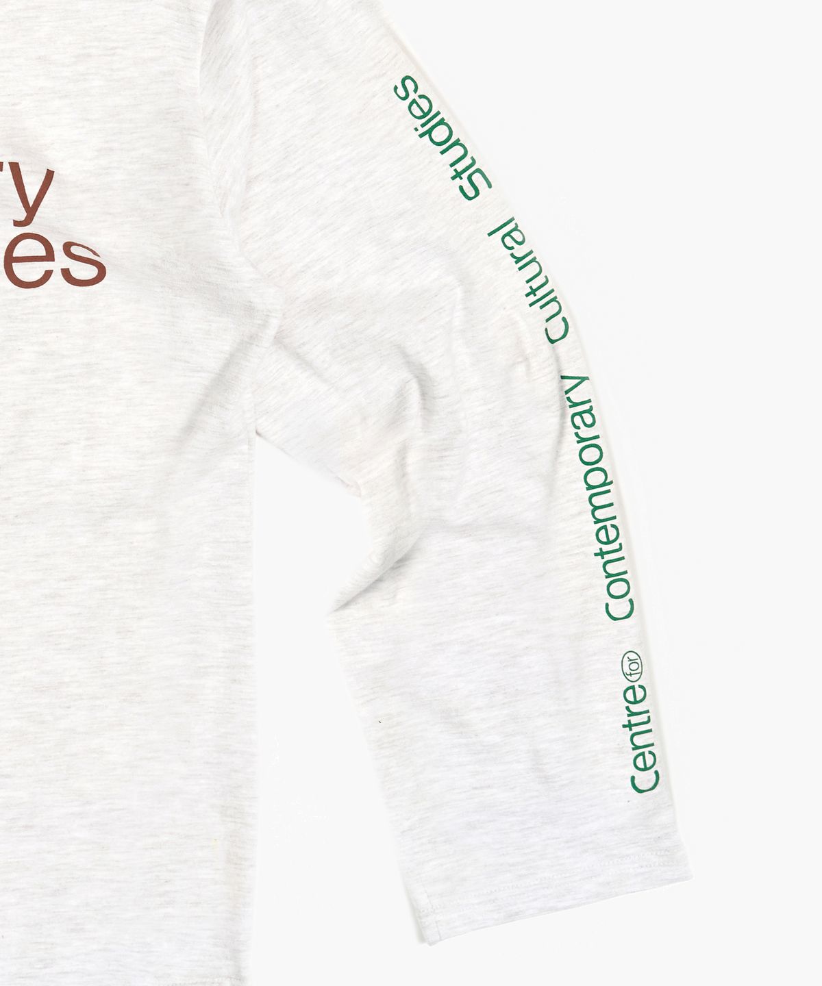 씨씨씨에스(CCCS) LIGHT GREY NEAT SCRIPT L/S T-SHIRT