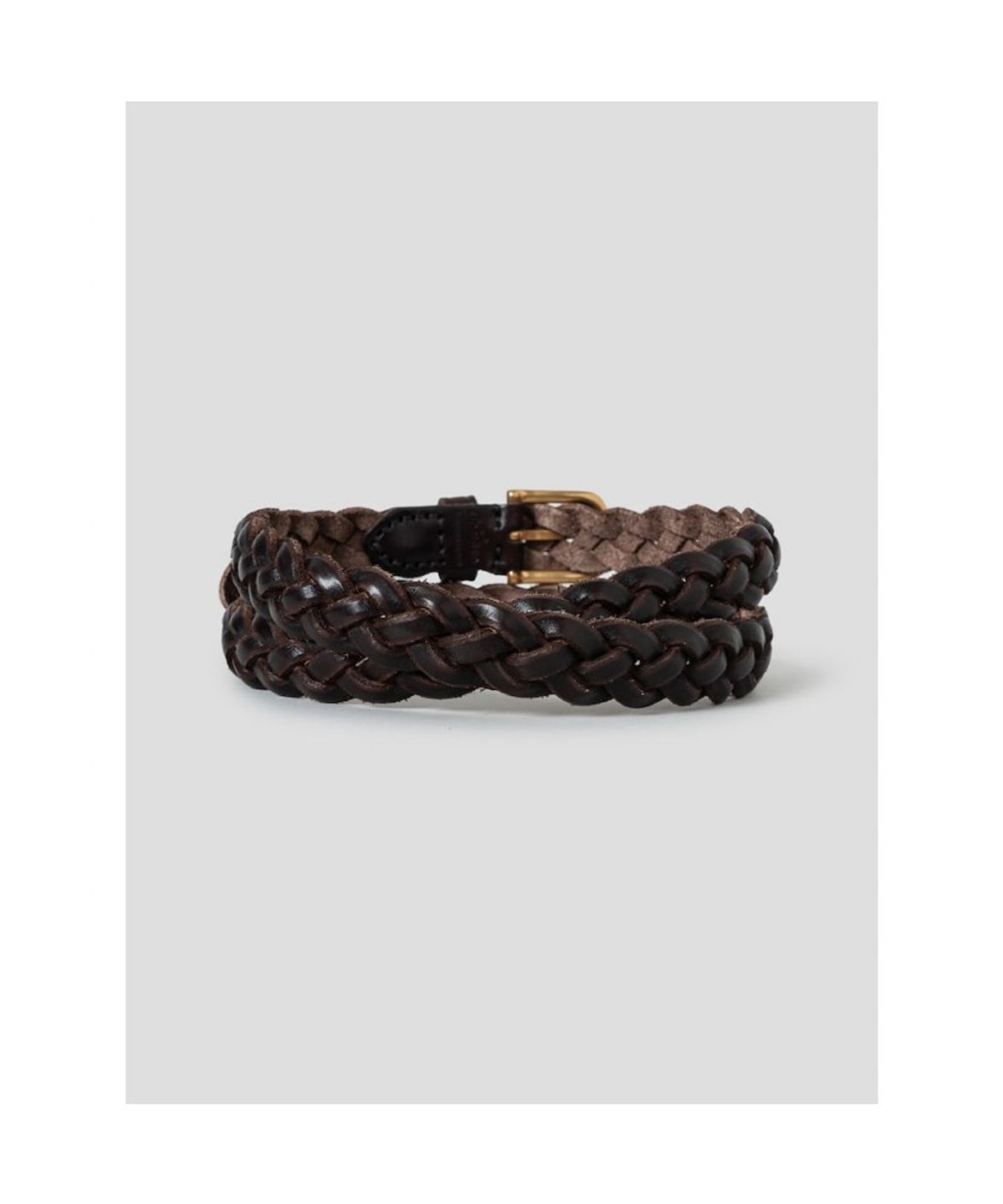 디애퍼처(THE APERTURE) [Unisex] Weaving Leather Belt  Brown (TA678ZU02D)