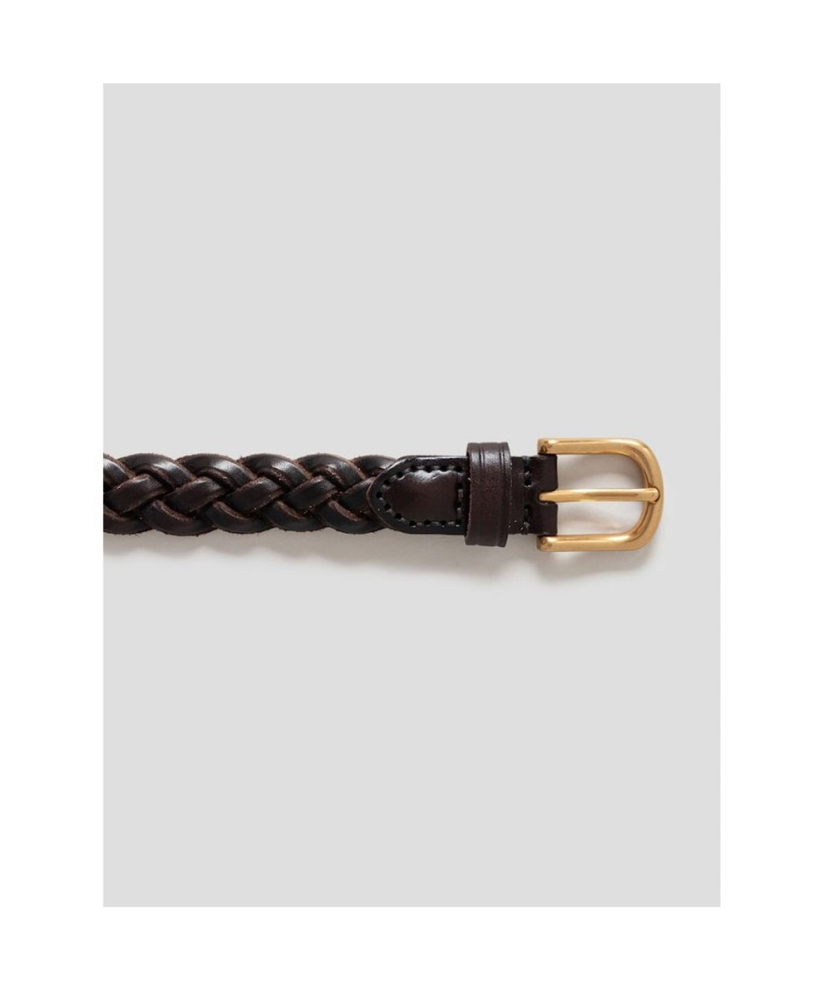 디애퍼처(THE APERTURE) [Unisex] Weaving Leather Belt  Brown (TA678ZU02D)