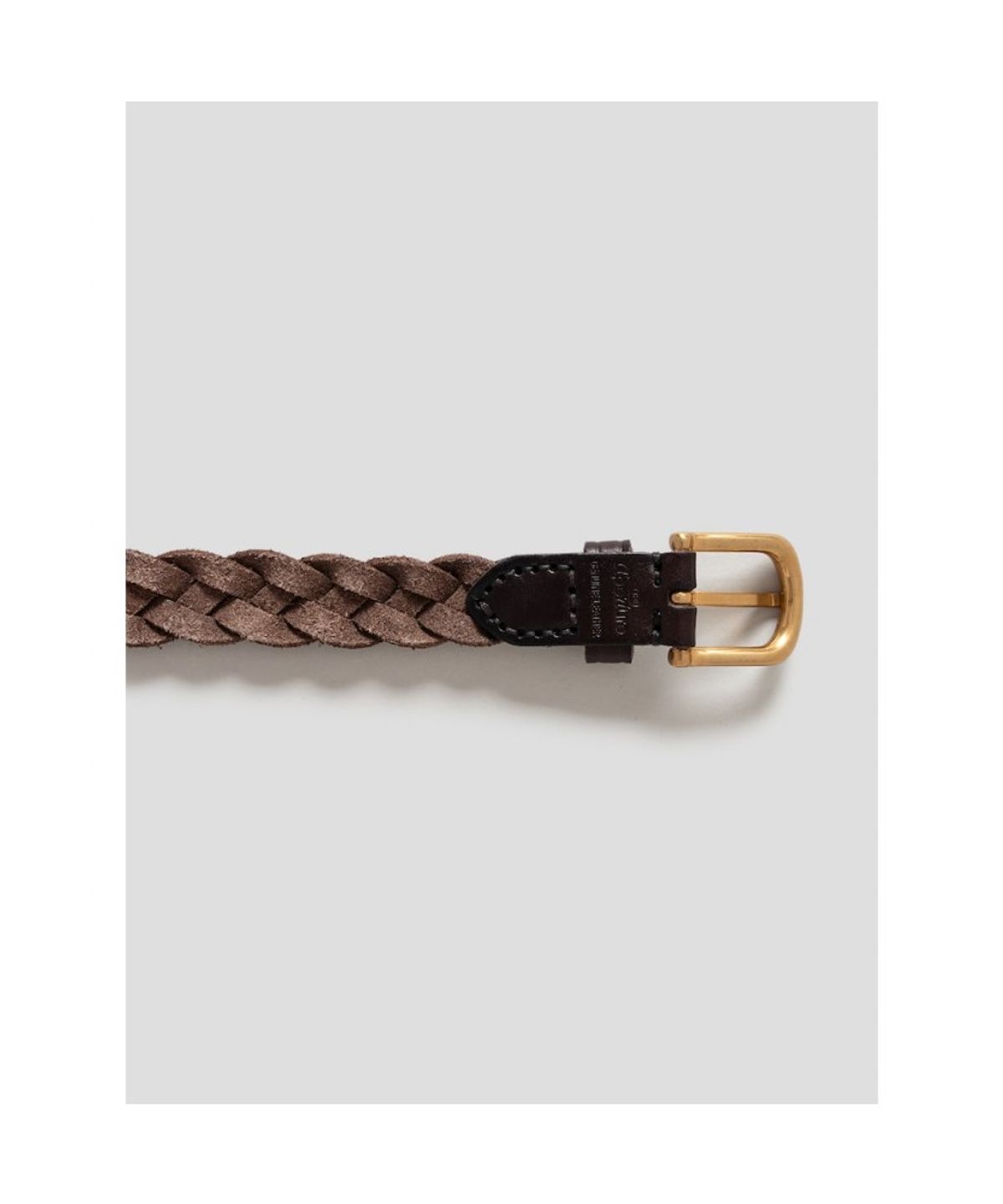 디애퍼처(THE APERTURE) [Unisex] Weaving Leather Belt  Brown (TA678ZU02D)