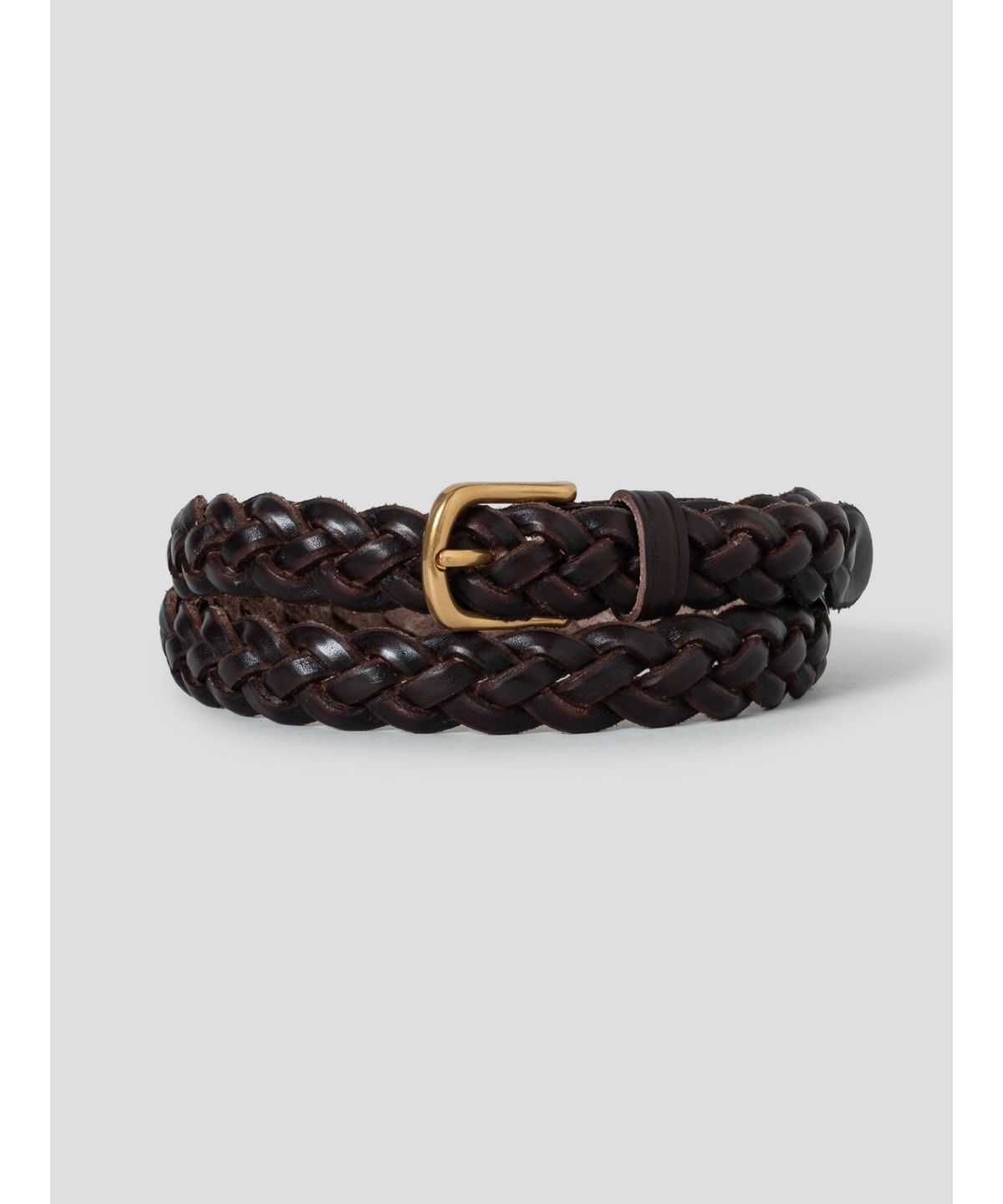 디애퍼처(THE APERTURE) [Unisex] Weaving Leather Belt  Brown (TA678ZU02D)