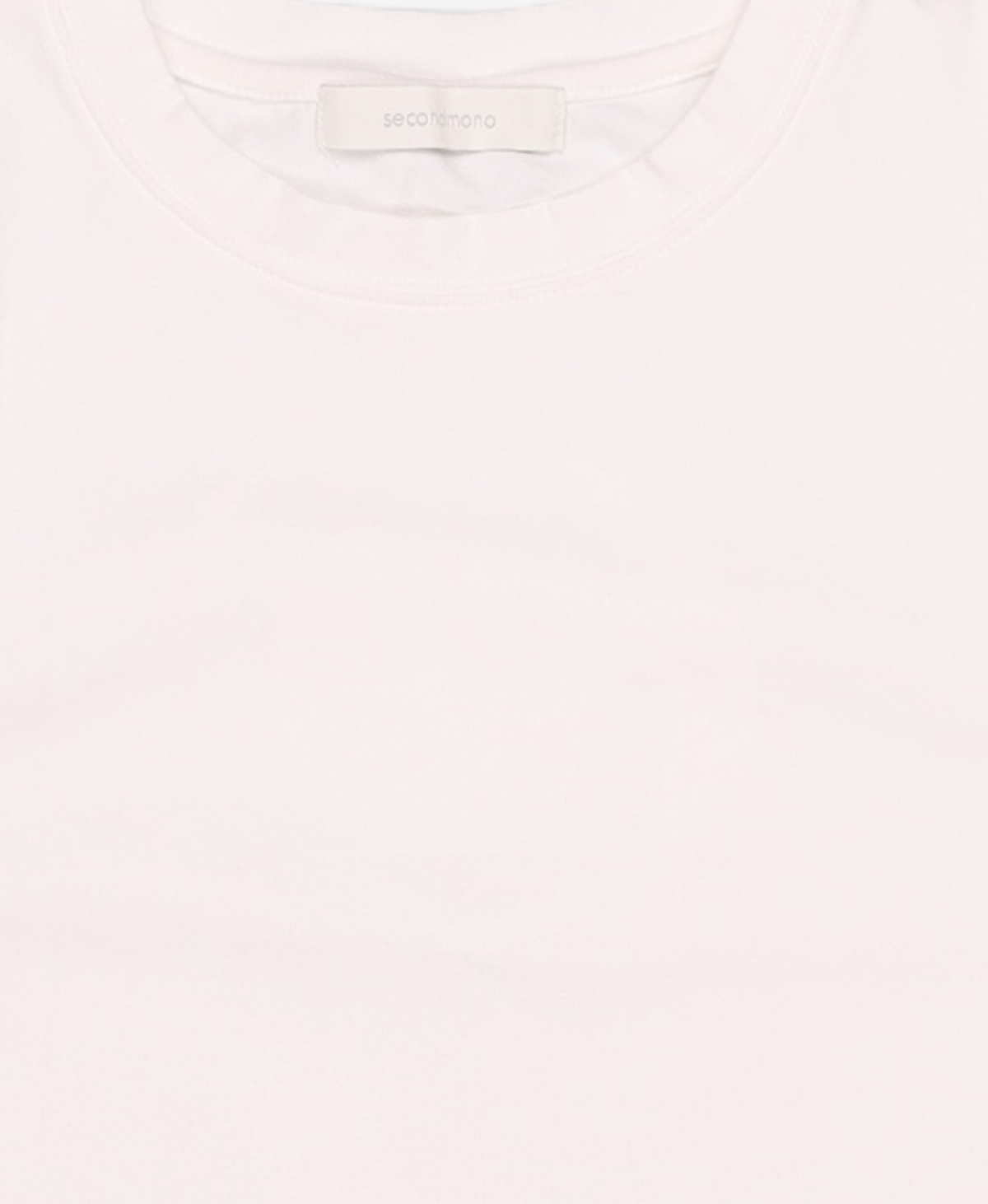 세컨모놀로그(SECONDMONO) W. Oblique Slim Fit Short Sleeve T-Shirt [WHITE]_SEWTS005WHITE FREE