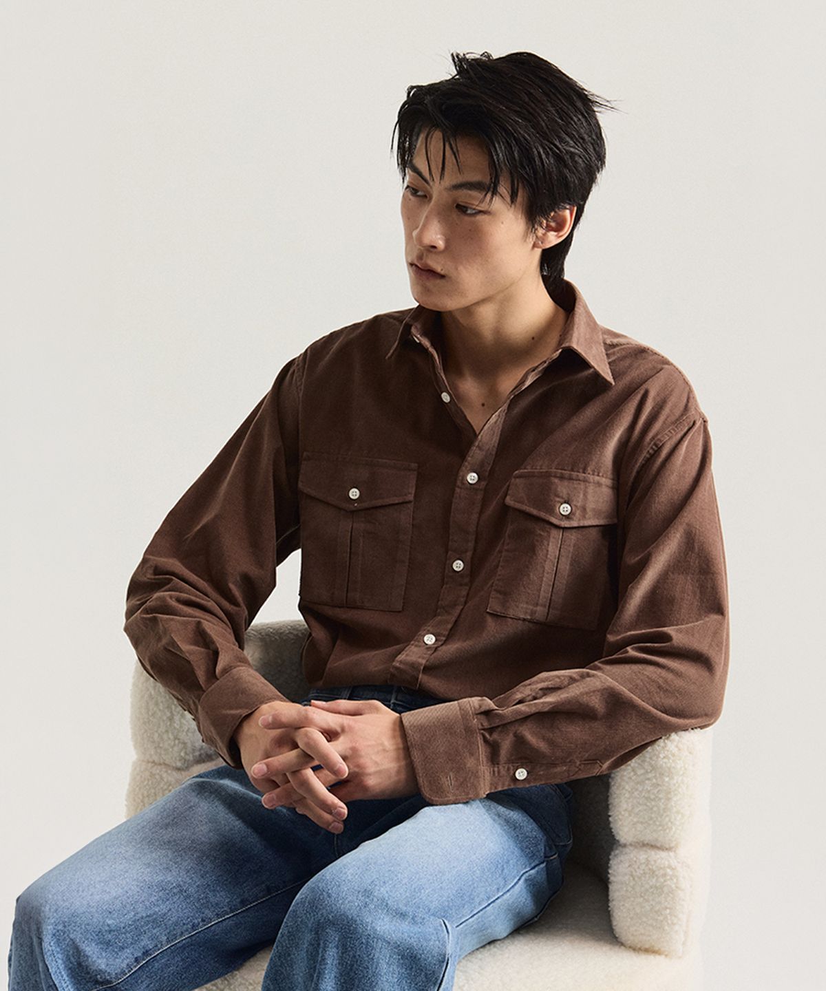 테일러채드(TAILORCHAD) 코듀로이 테일러드 셔츠