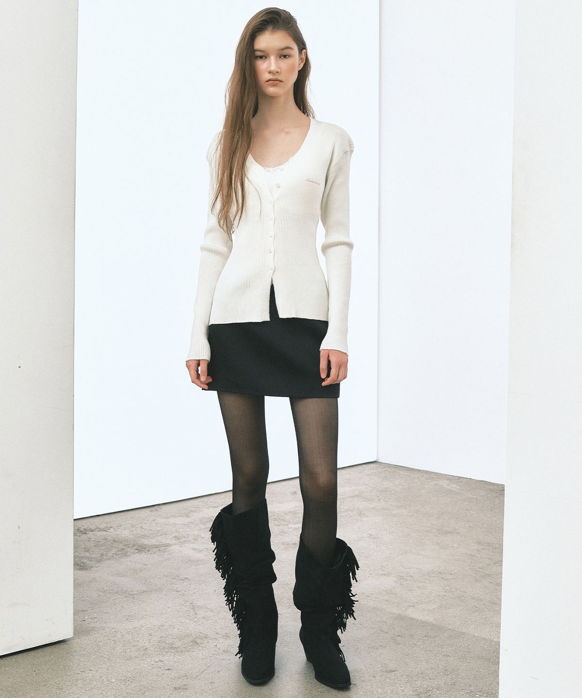 닉앤니콜(NICK&NICOLE) LOW RISE MINI SKORT_BLACK