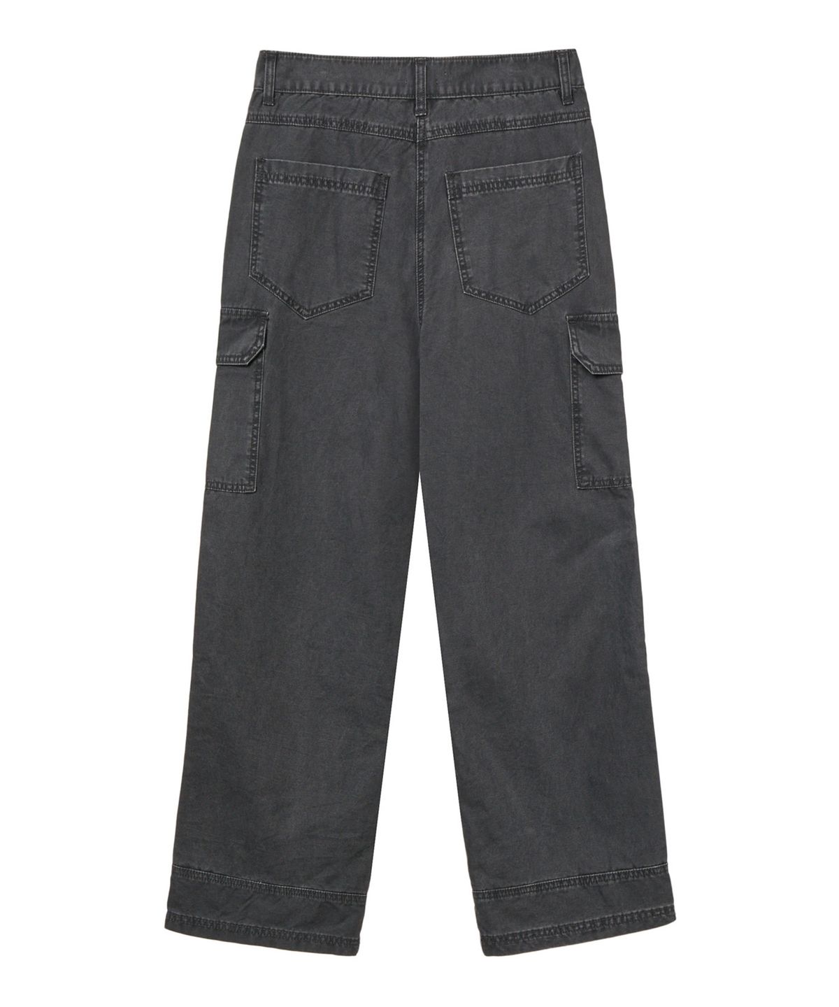 다이닛(DEINET) VINTAGE WASHED CARGO PANTS IN CHARCOAL