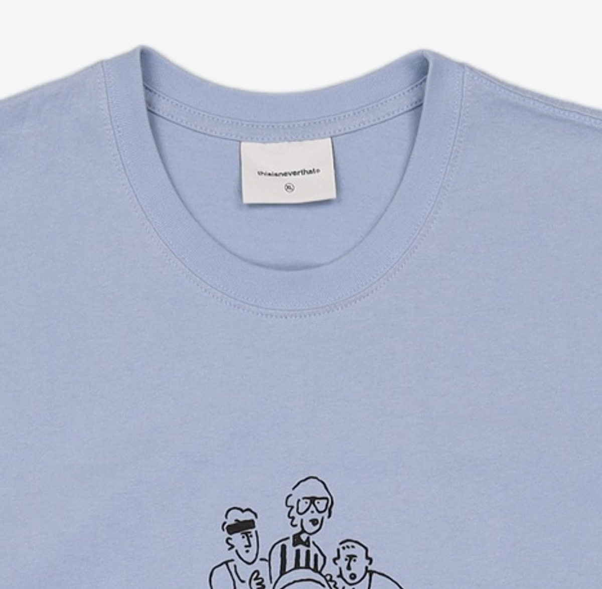 디스이즈네버댓(THISISNEVERTHAT) TNT Yu Nagaba Graphic Tee Lavender Grey XL