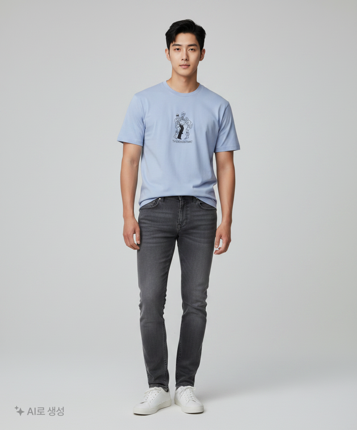 디스이즈네버댓(THISISNEVERTHAT) TNT Yu Nagaba Graphic Tee Lavender Grey XL