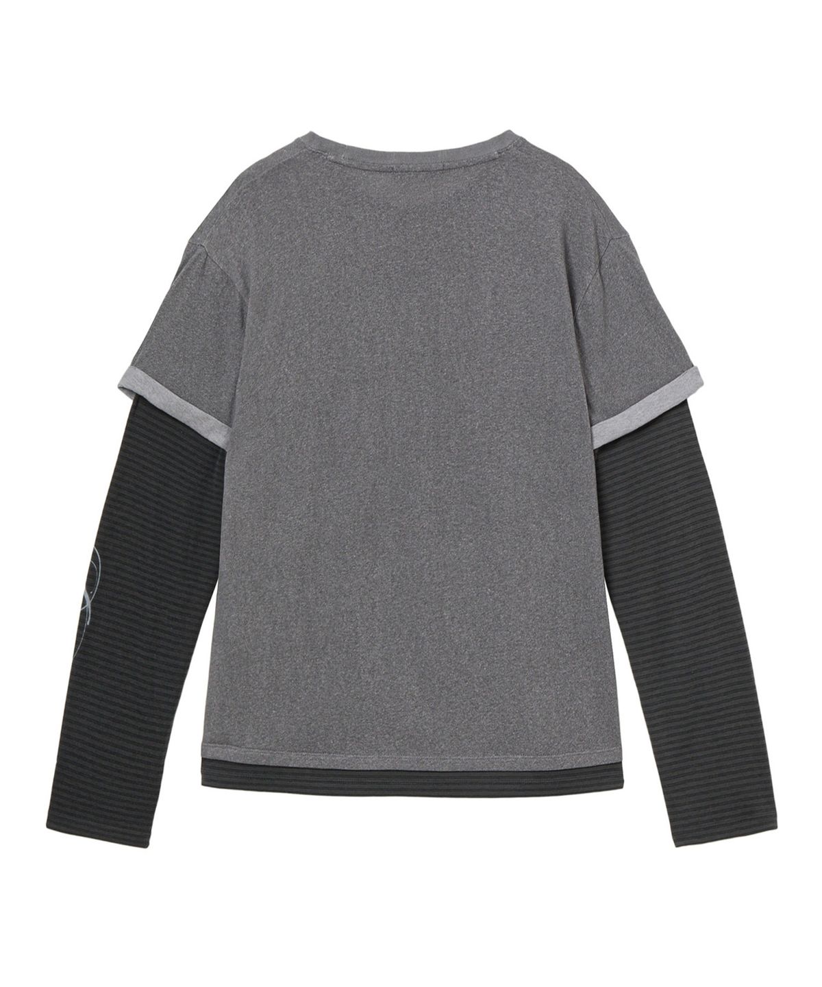 다이닛(DEINET) LAYERED VINTAGE LONG SLEEVE IN CHARCOAL