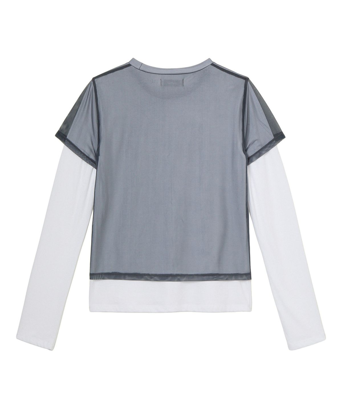 다이닛(DEINET) SEE-THROUGH LAYERED LONG SLEEVE IN GREY