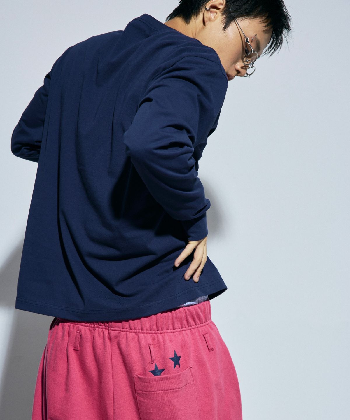 릿하우스사운드(LITHAUSOUND) Curve Wide Track Pants Pink