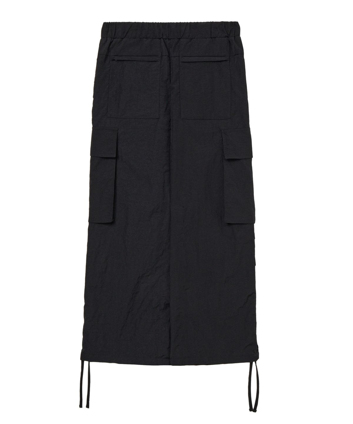 다이닛(DEINET) NYLON UTILITY CARGO SKIRT IN BLACK
