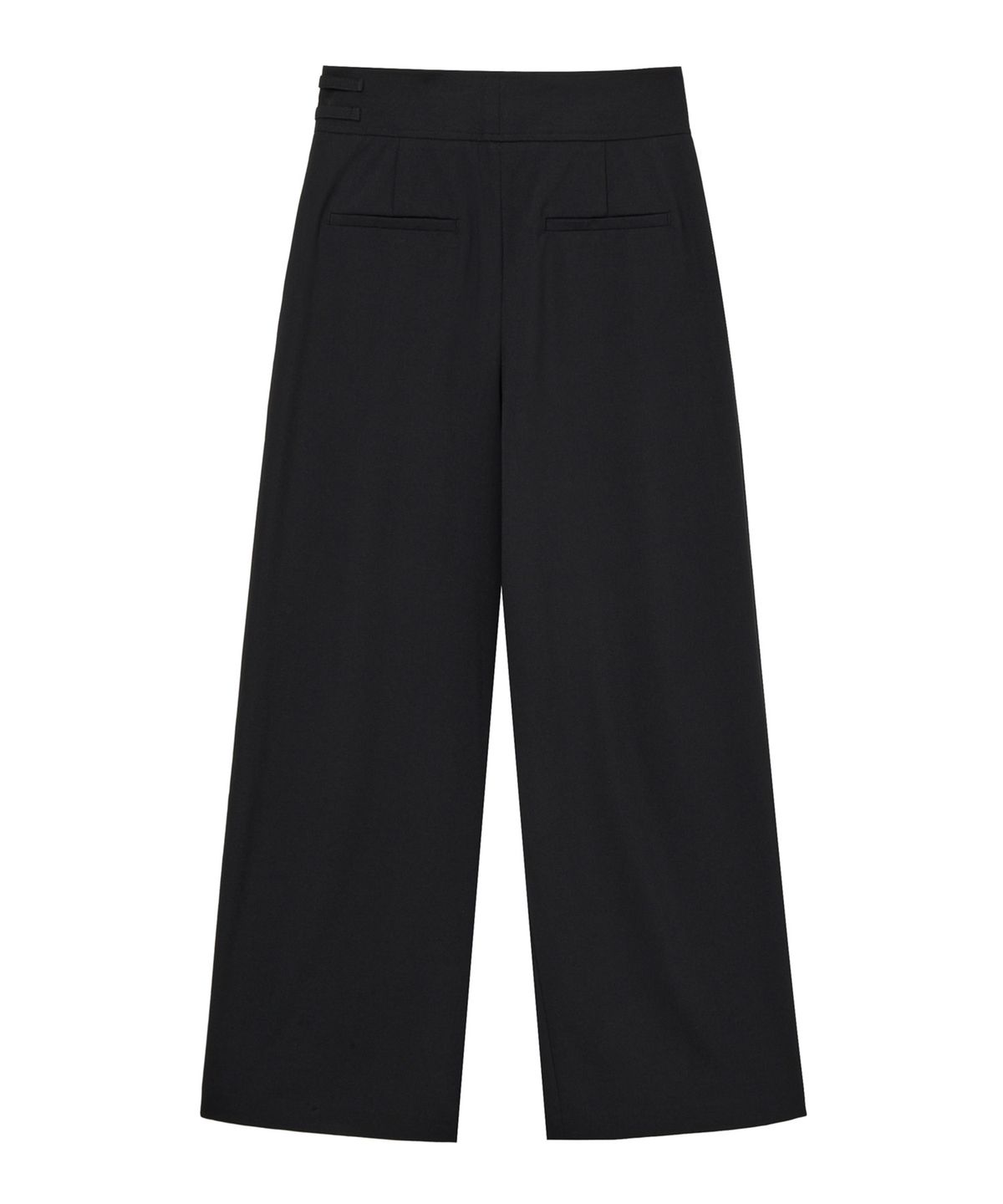 다이닛(DEINET) BELTED WRAP TROUSERS IN BLACK