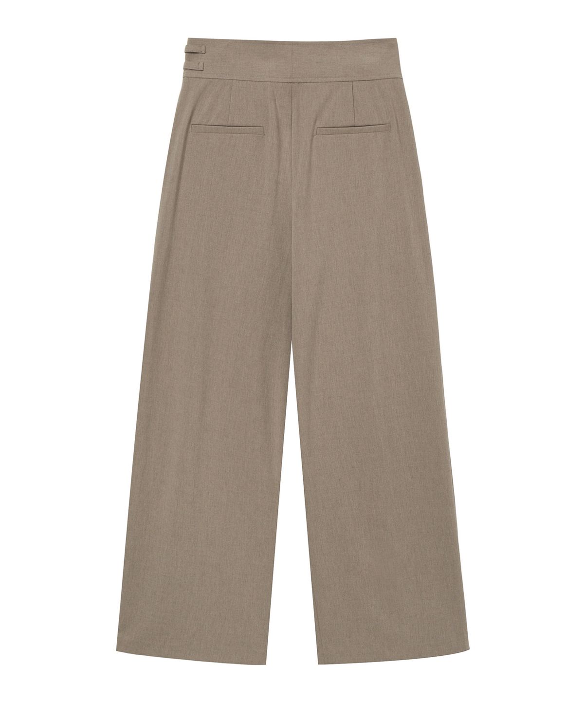 다이닛(DEINET) BELTED WRAP TROUSERS IN BEIGE