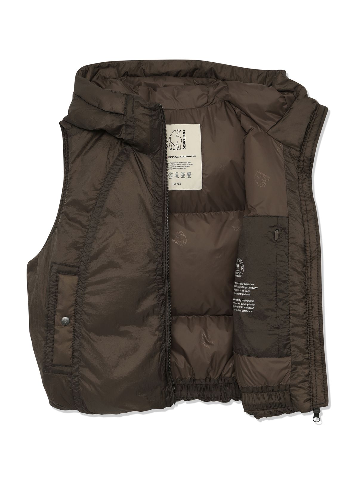 노르디스크(NORDISK) 프리그 크리스탈다운 베스트 - W_Dark Brown OWW26512E8