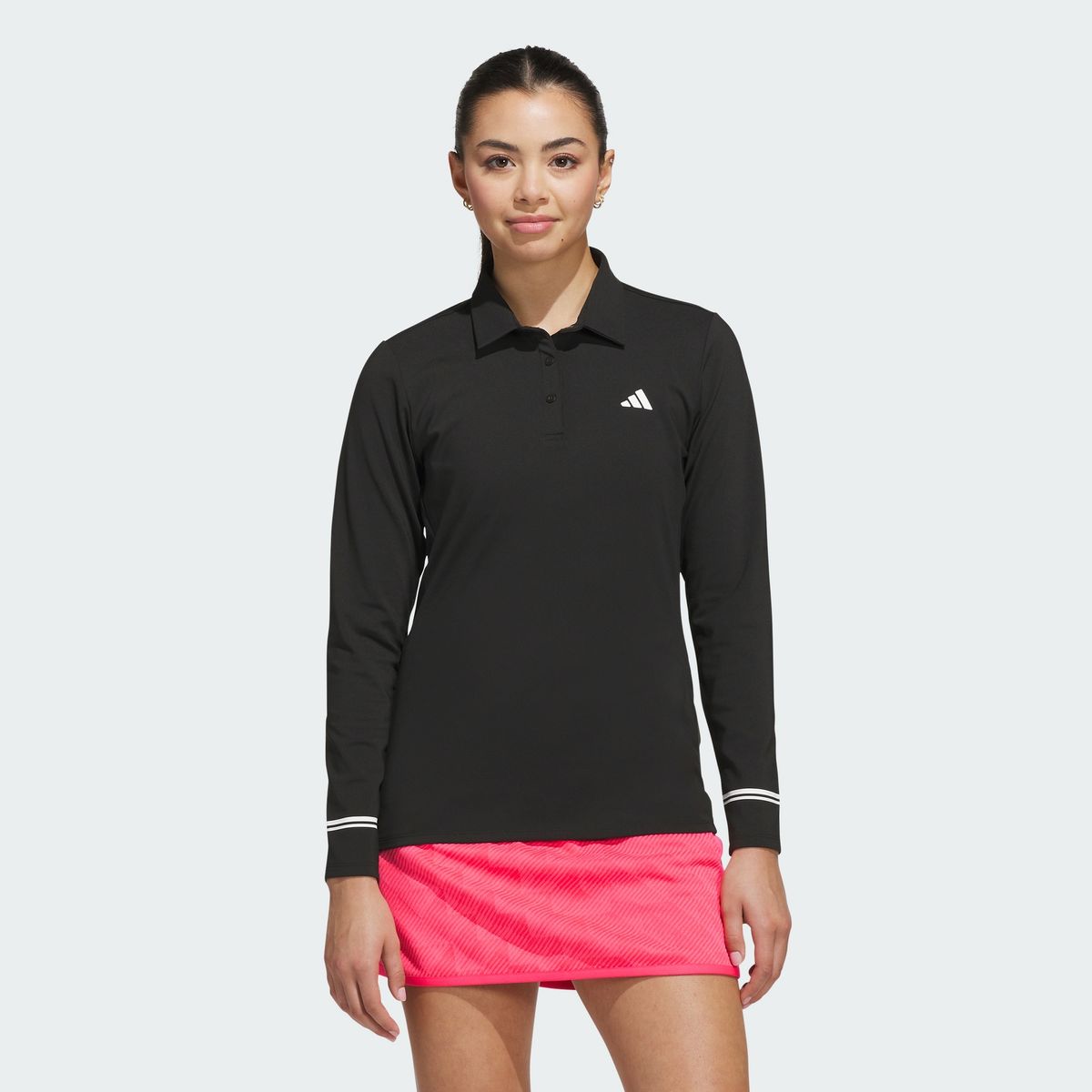 아디다스 골프(ADIDAS GOLF) 클라이마웜 브러쉬드 롱 슬리브 폴로 셔츠 KG0155