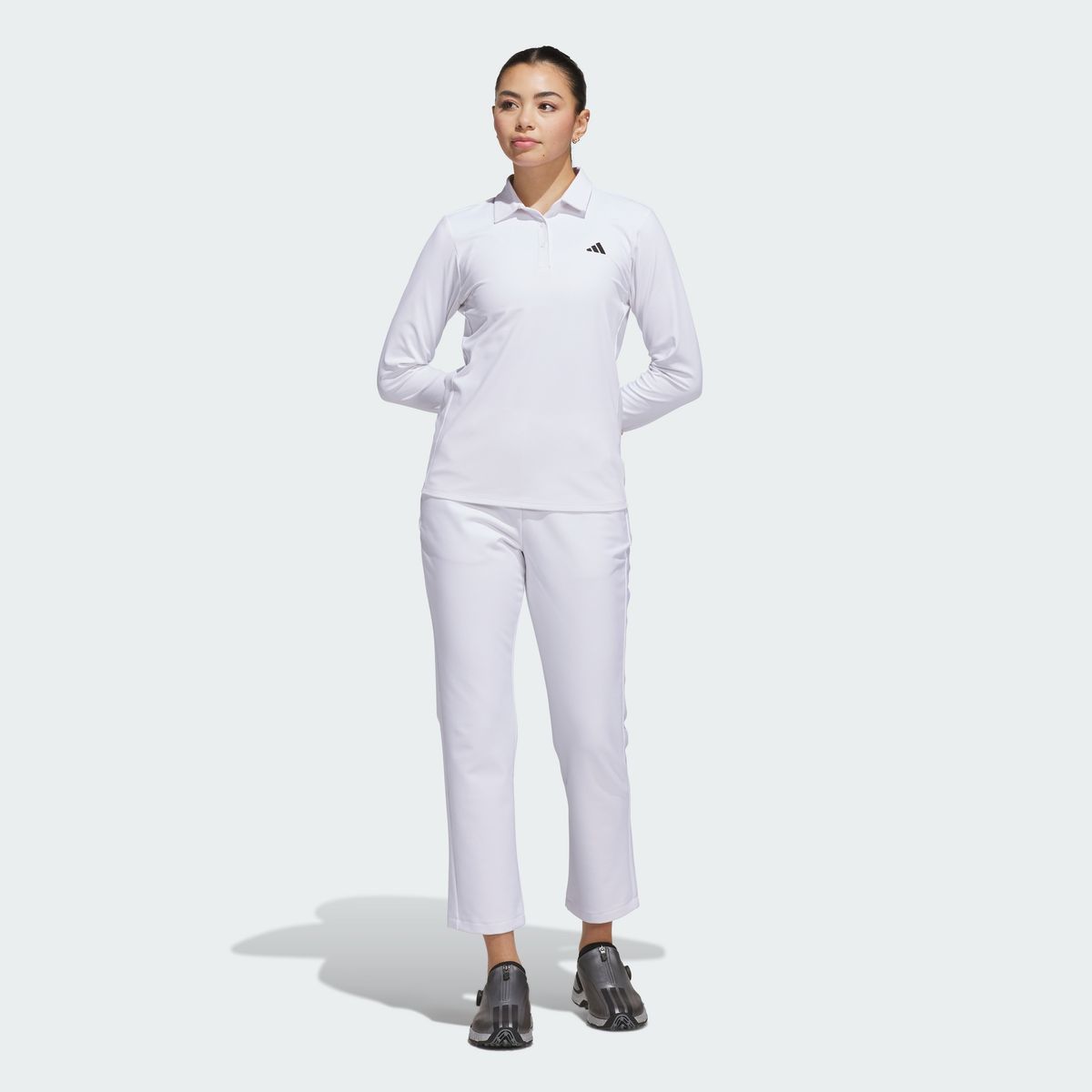 아디다스 골프(ADIDAS GOLF) 클라이마웜 브러쉬드 롱 슬리브 폴로 셔츠 KG0154