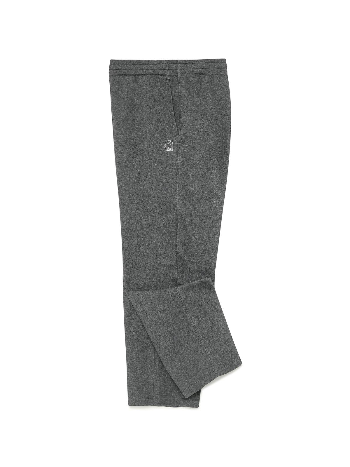노르디스크(NORDISK) 스몰 폴라베어 기모 트레이닝 스트레이트 팬츠 - U_MELANGE DARK GREY OUW26334ZJ