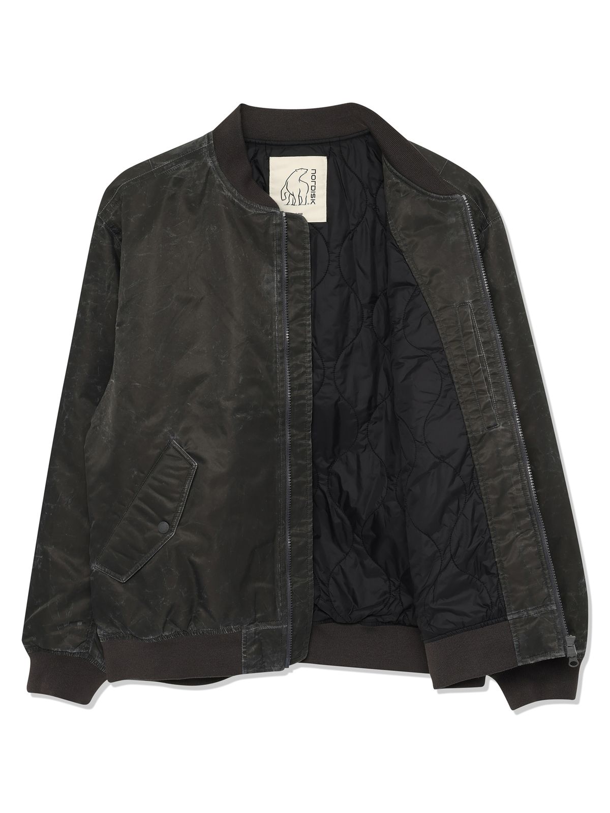 노르디스크(NORDISK) 워시드 MA-1 자켓 - M_Black OMU26107Z1